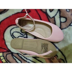 New Sz2 girls pink gems flats